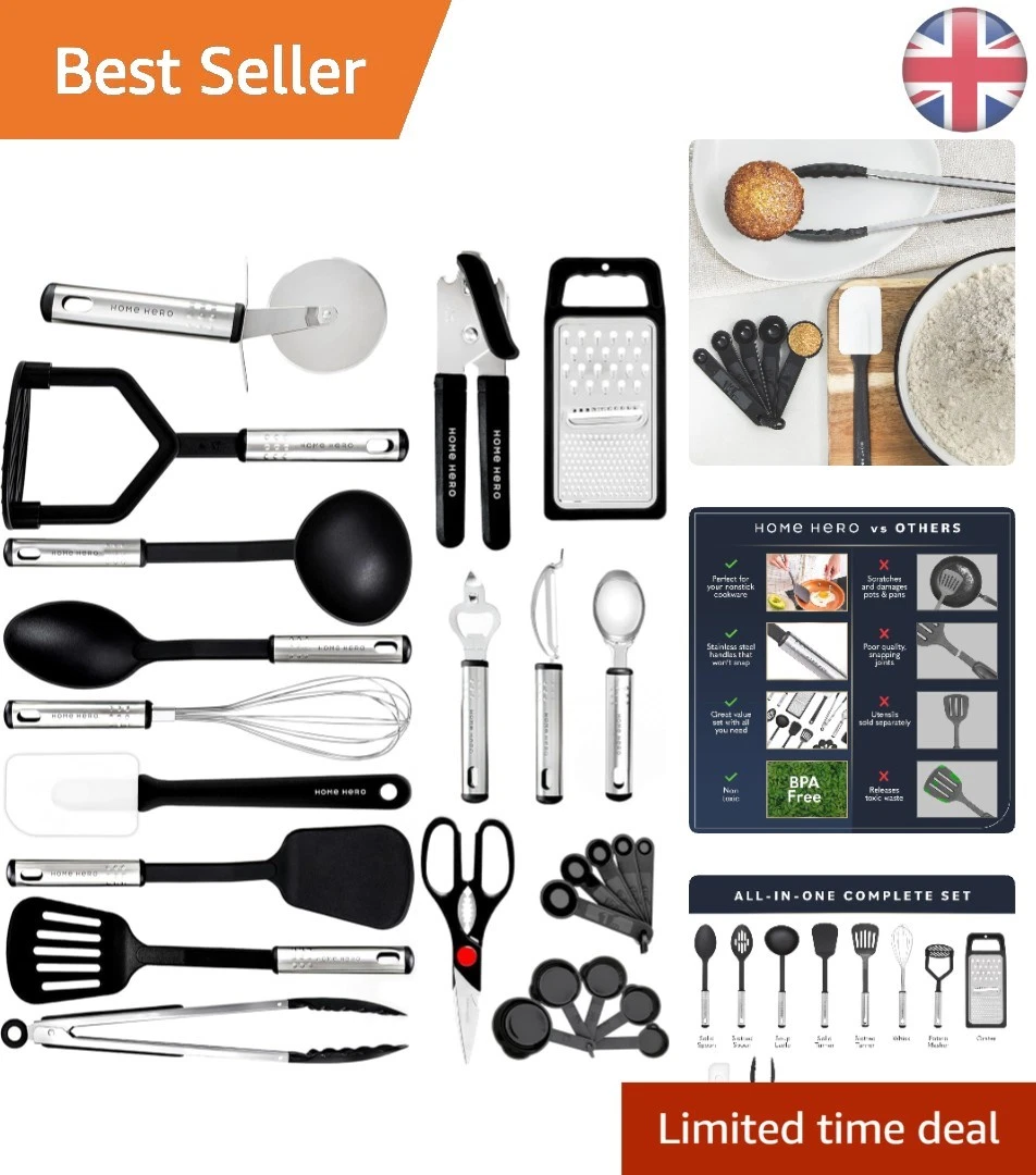 Essential 25-Piece Cooking Utensils Set – Perfect for Home Chefs & Gift Ideas