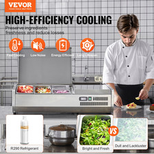 Refrigerated Condiment Prep Station Countertop 113 416 Pans Etl