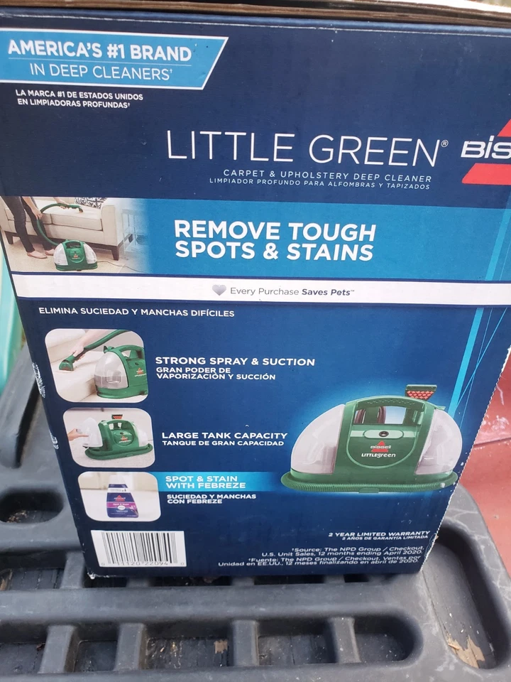 NEW BISSELL LITTLE GREEN CARPET SPOT STAINS CLEANER Model 3369 BRAND NEW! - Image 3 of 4