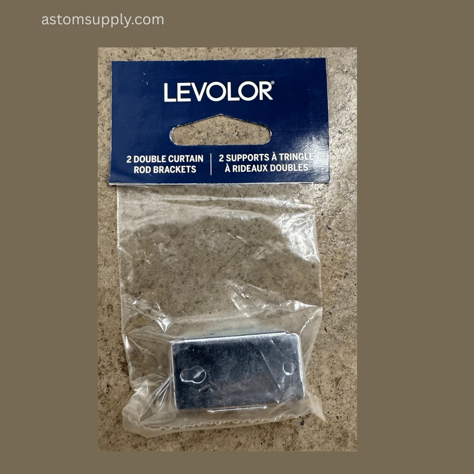 Soportes de varilla de cortina doble Levolor - Modelo 177604100 - Caja de 25 unidades (sellada) Foto 3 de 4
