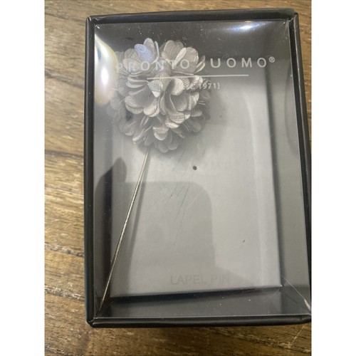 Pronto Uomo Lapel Pin Mens Suit Flower Plaid Polka Dot Accessory Formal Various - Picture 2 of 6