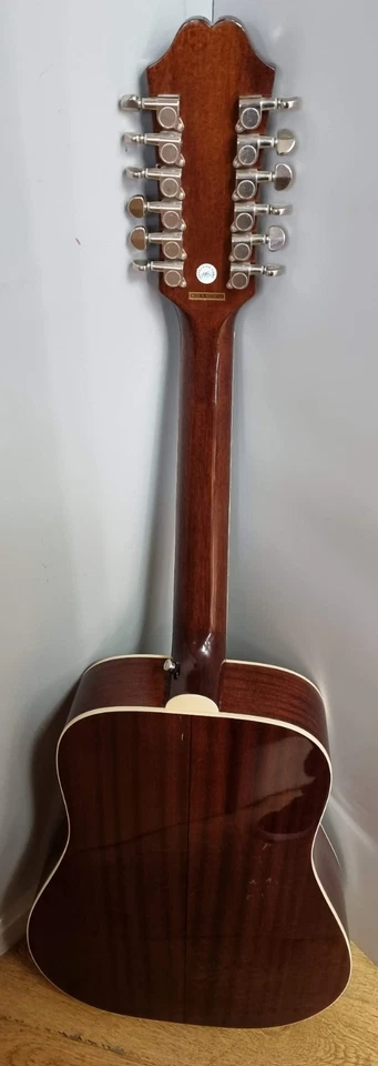 Epiphone DR-212/N Acoustic Guitar (Needs one new String) - Image 4 of 4