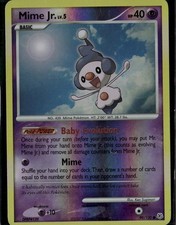 Mime Jr. Common Diamond and Pearl 90/130 Psychic Reverse Holo Pokemon Card on eBay