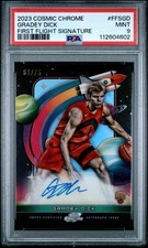 2023 Topps Cosmic Chrome Gradey Dick First Flight AUTO /75 PSA 9 MINT RC