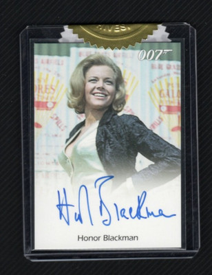 James Bond Classics 2016 Auto Autogramm SEALED Honor Blackman as Pussy Galore