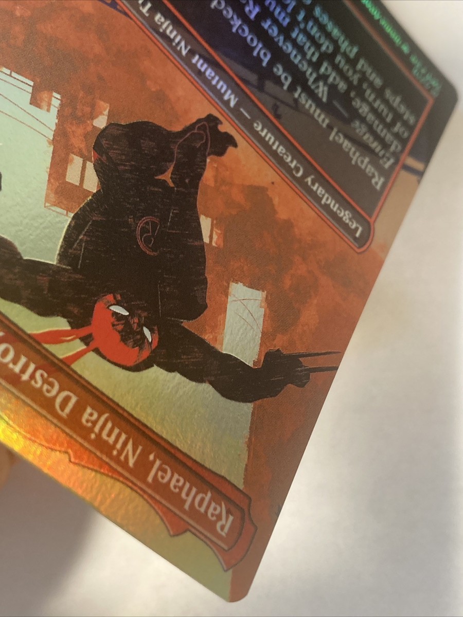 MTG Raphael, Ninja Destroyer (Borderless Foil) TMNT 218 LP - NM | eBay