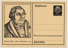 Deutsches Reich 1933 Ganzsache - Martin Luther Michel Nr. P 224