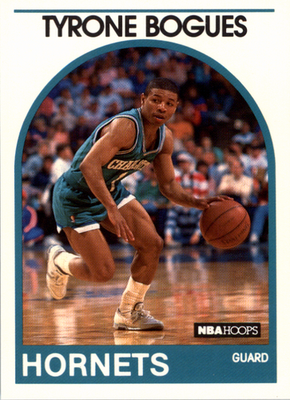 Tyrone Muggsy Bogues 1989-90 NBA Hoops #218 Charlotte Hornets Wake
