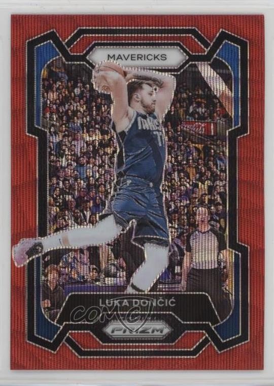 2023-24 Panini Prizm Ruby Wave Prizm Luka Doncic #110 10p6