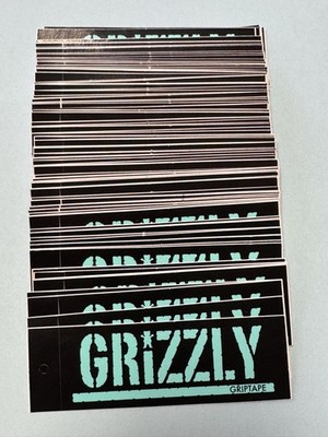 Lot of 100 GRIZZLY GRIPTAPE STICKERS 3-inch grip skate skateboard sticker decals