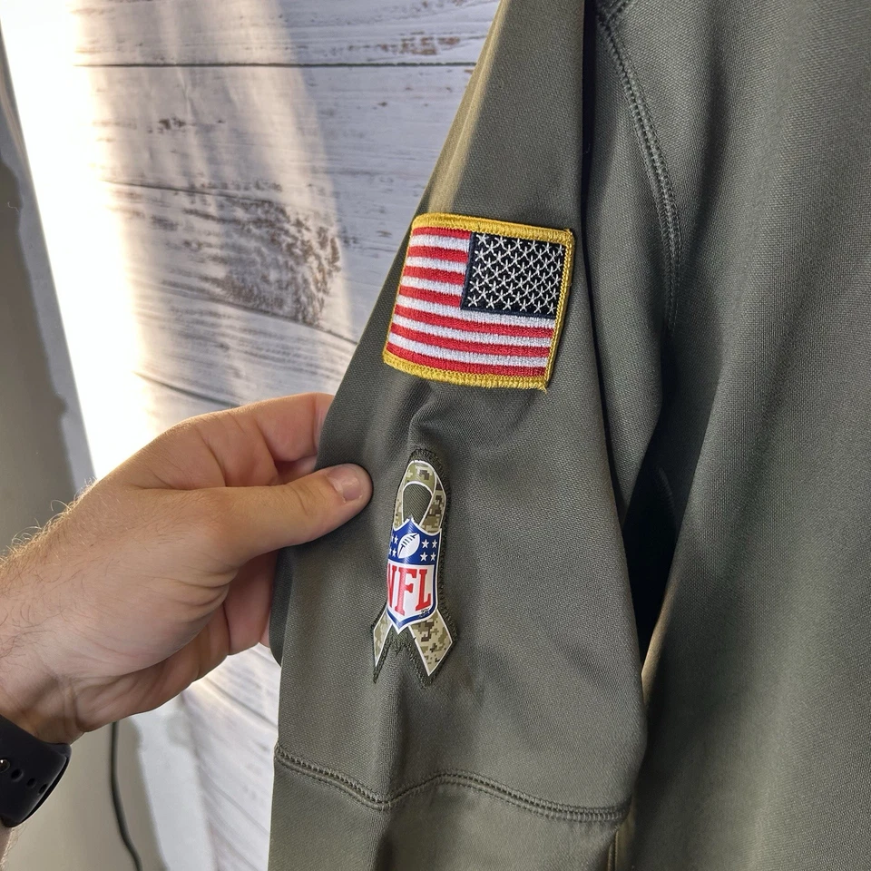 Nike On-Field Baltimore Ravens Salute To Service Pullover Hoodie Camo Size Large - Image 4 of 4