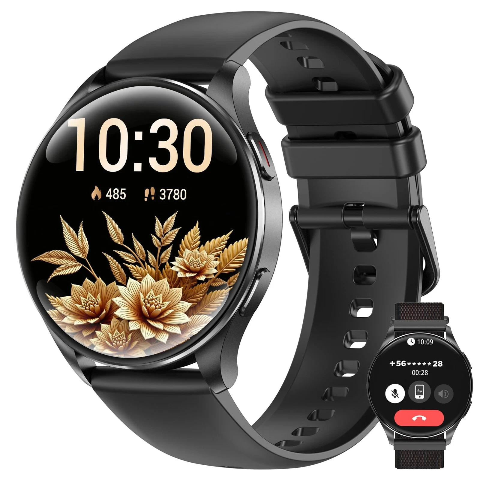 Smart Watch for Women Men, 1.43" AMOLED Ultra-Clear Screen Fitness Tracker wi...