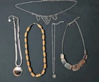Lot of 5 Vintage Costume Jewelry Necklaces