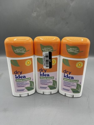 Lot Of 3 Dry Idea Strong Natured Antiperspirant & Deodorant FRESH BREEZE 2.6 oz