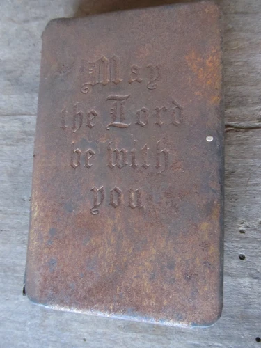 WW2 Heart-Shield Bible Metal Cover The Shield New Testament World War II Era