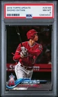 2018 Topps Update Shohei Ohtani Rookie #US189 PSA 8