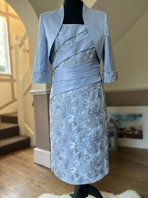 MOB Ispirato dress and matching jacket ISF318 in Freshwater size