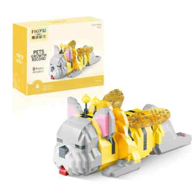 Cute Pet Building Blocks Shiba Inu Corgi Husky Blue Cat Mini Bricks Kit Gift