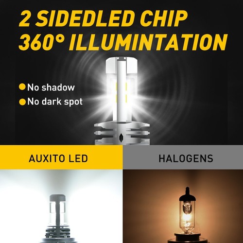 AUXITO H4 9003 HB2 Motorcycle LED Headlight High Low Beam 6000K White Super Lamp - Picture 4 of 11
