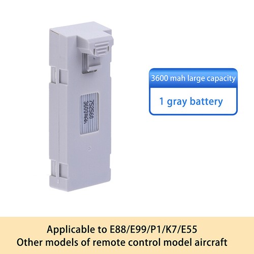 1PC 3600mAh RC Drone Battery For E88 E88PRO E88MAX E525 E99 E99PRO P1 P5PRO K3 - Picture 8 of 11
