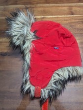 Fjäll Räven Kinder Trapper Mütze Fellmütze rot One size (ca.Kindergartenalter)