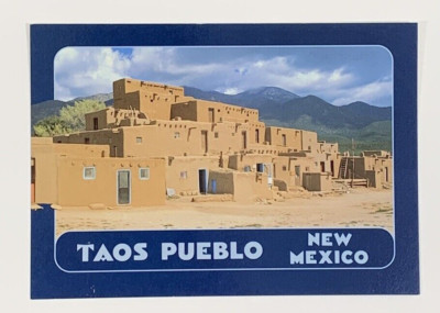 Taos Indians Pueblo Site Taos Pueblo New Mexico Postcard Unposted
