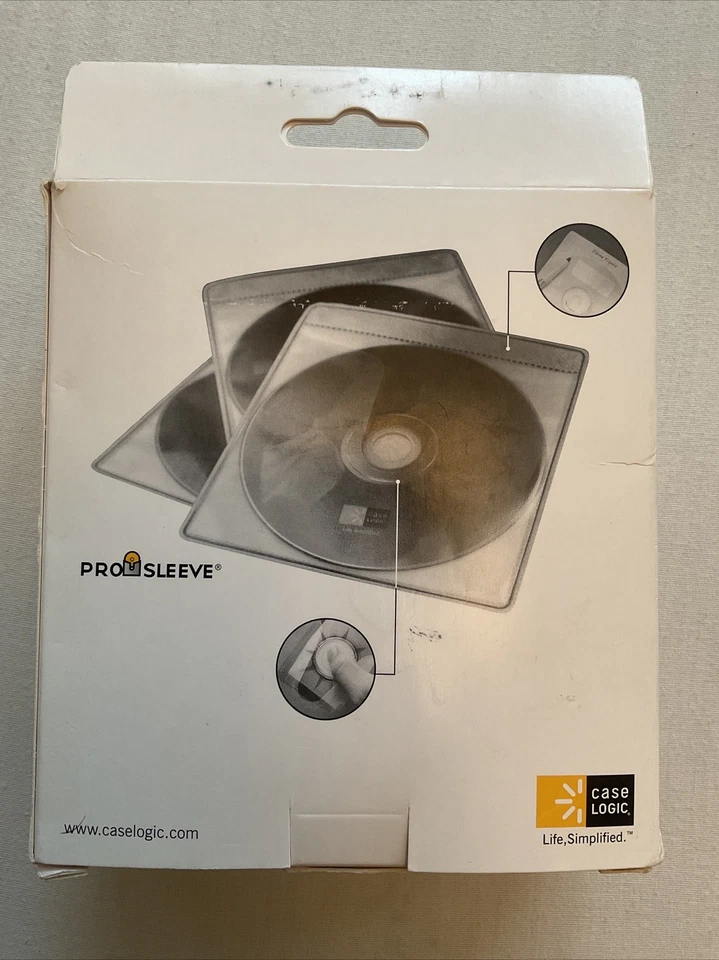Case Logic CDS120 ProSleeves 60 Double Sided CD Sleeve 120 CD Capacity - Image 3 of 4