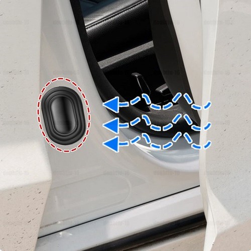 10X Almohadilla de silicona antichoque para puerta de coche Junta gruesa Accesorios amortiguadores - Imagen 5 de 9