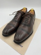 Men Suitsupply Oxford Brown Brogue Derby in Calf Leather EU44 UK10 US11