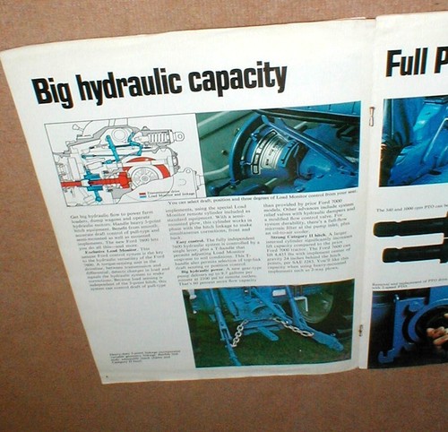 Ford 7600 Traktor Teilhändlerprospekt Seiten 3-10 NUR Oldtimer - Bild 3 von 8