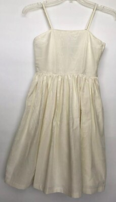 WMV Visvim Women Dress Size 1 NWT White Cotton Blend Sleeveless
