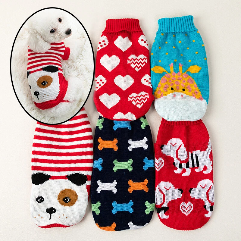 Pet Sweaters Twist Knit Sweaters Warm Pullover Clothes Dog Clothes Pet Supplies - Image 4 of 4