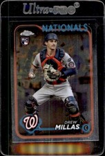 2024 Topps Chrome #85 Drew Millas Rookie Washington Nationals - BK1