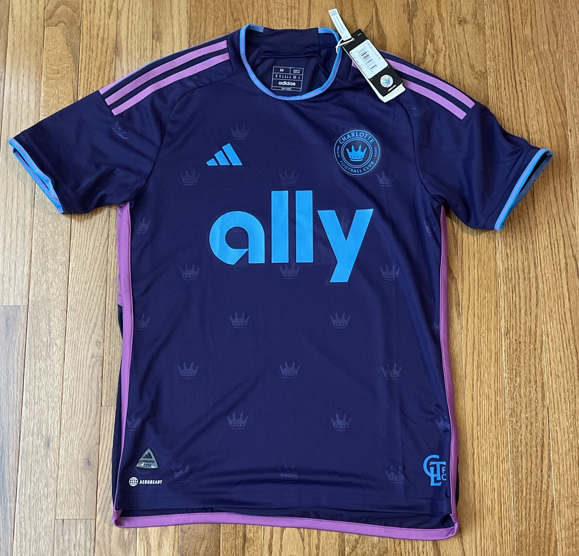 Men's Charlotte FC adidas Crown Jewel Kit Purple Authentic