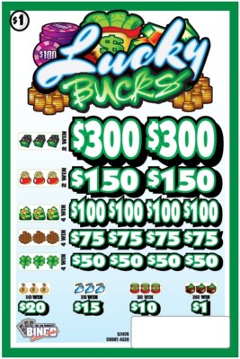 #ad NEW pull tickets LUCKY BUCKS Instant Tabs $195.30