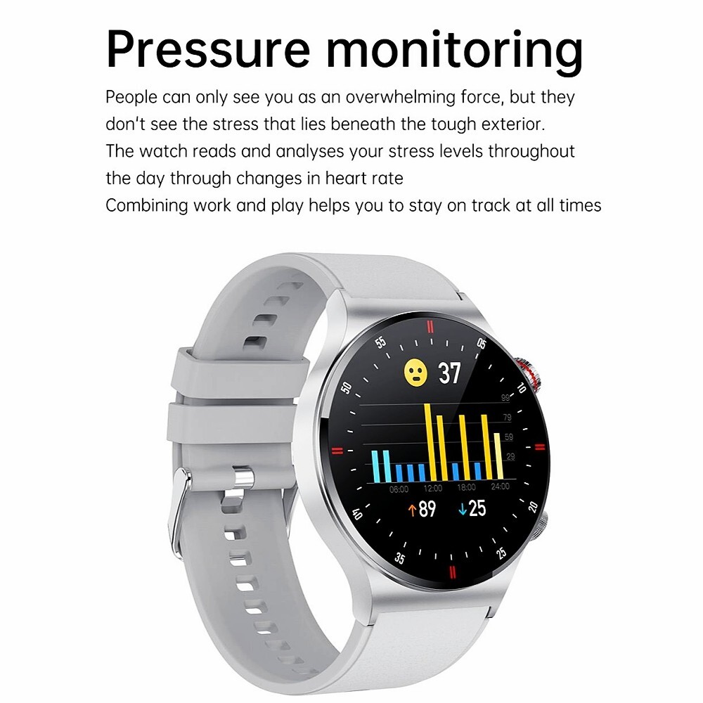 Smartwatch Uomo con Fitness Tracker Impermeabile Bluetooth per iPhone Android foto 3