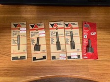 Vermont American Straight Router Bits, Lot of 5, 3/16, 1/2, 3/4, HSS, NOS, USA