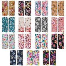 NINOLA FLORAL PATTERNS LEATHER BOOK WALLET CASE COVER FOR APPLE iPOD TOUCH MP3