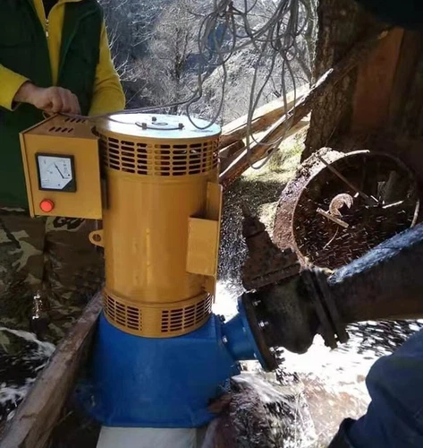 Generador de rueda de agua hidráulica 10KW 220V energía hidroeléctrica Pelton turbina oblicua - Imagen 8 de 24