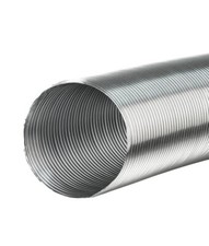 Aluminium Flexible Hose 110mm / 2.5m Alloy Flexi Air Duct Pipe Tube Heat