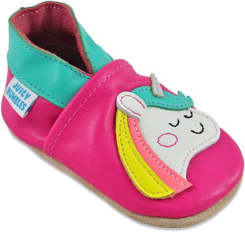 Scarpe Bambino in Morbida Pelle - Scarpine Neonato 6-12 mesi, Unicorno |  eBay