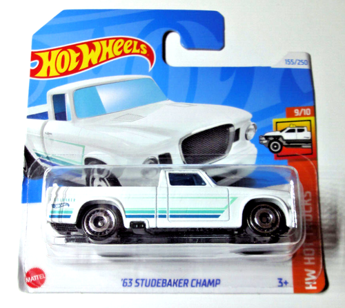 Hot Wheels - '63 Studebaker Champ - White - Hw Hot Trucks 2024 - HTD76