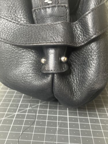 Salvatore Ferragamo Half-Moon Black Leather Bag - Picture 10 of 24