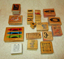 Teachers Rubber Stamps~Mixed Lot~Pre-Owned