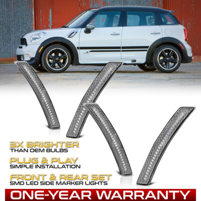 [Amber+RED] LED Strip Wheel Arch Lights Side Marker Lamp For 2nd Gen Mini Cooper