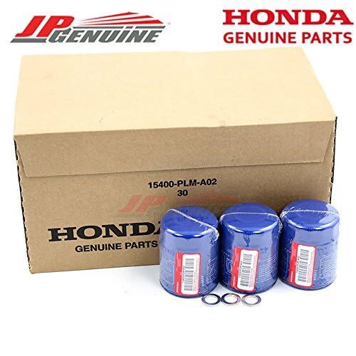 Filtro de aceite de motor genuino Honda / Acura + arandelas 15400-PLM-A02 - Juego de 3 - Imagen 2 de 4