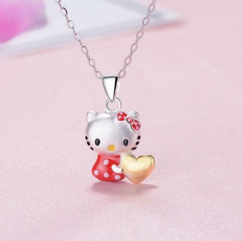 Silver Gold Love Heart 3D Red Bow Hello 