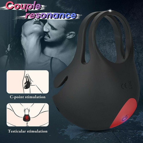 Male Enhancer Penis Cock Ring Men Testicular Stimulator Remote Control Sex Toys - Picture 8 of 10