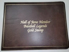 1988 Hall of Fame Member Babe Ruth Baseball Legends 23K Gold Stamp w/ Wallet