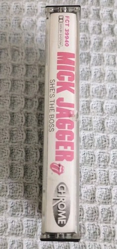 Vintage 1985 Mick Jagger Cassette: She's The Boss.  Tested - Picture 2 of 21